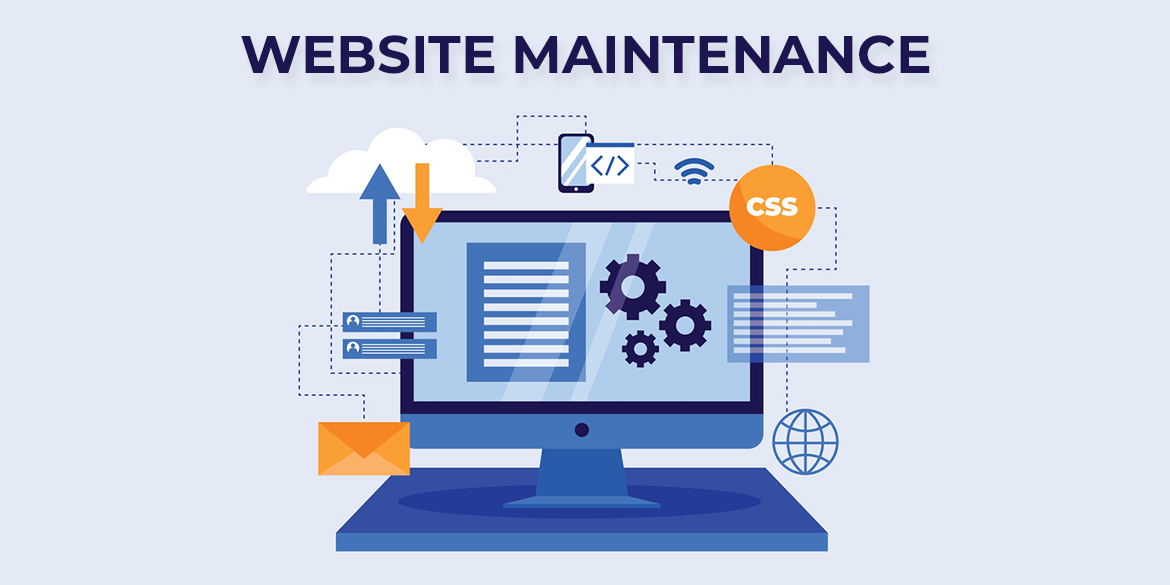 What does website maintenance include?